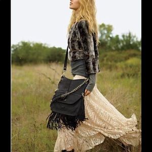 Free People Romantic Tea Light Maxi Lace Skirt S